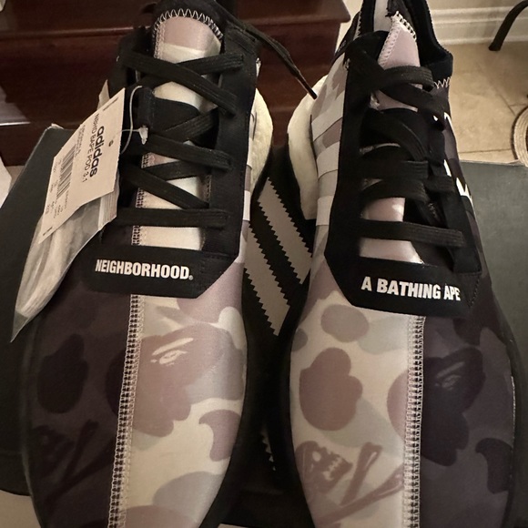 Neighborhood x A Bathing Ape x POD 3.1 ‘Camo’ -  Mens sneakers size 10.5 - Picture 2 of 7